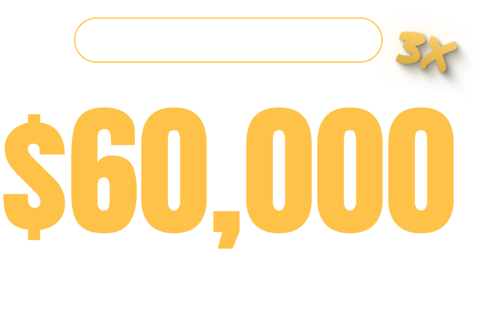 win your own $60,000 watch pick. Triple entries exclusive!